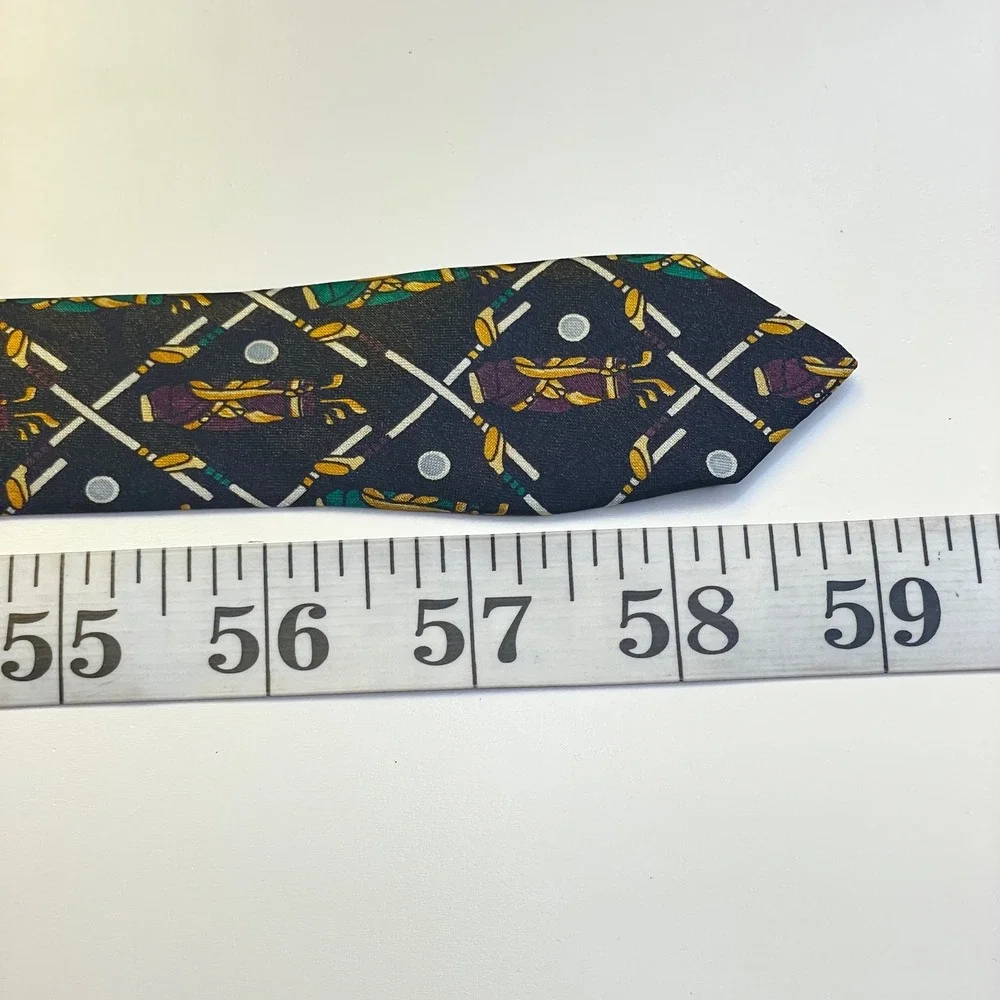 Vintage A. Rogers Golf Bag Necktie Mens Sporty Preppy Country Club 59